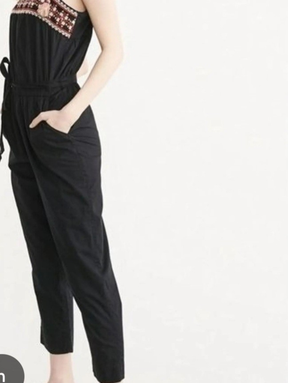 Abercrombie & Fitch Embroidered Jumpsuit(S)